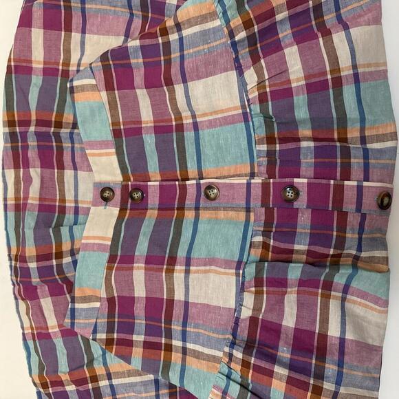 Women’s KITRI Lupeta Plaid Button Down Skirt Size 8 - Picture 5 of 8